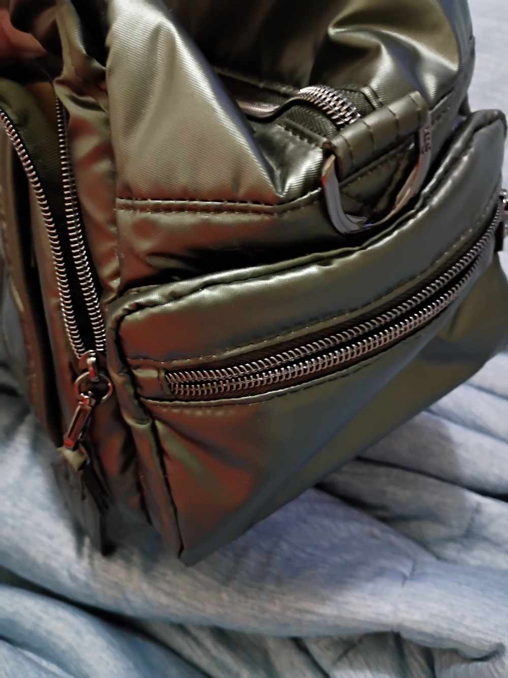 Lug Quilted Medium Satchel Crossbody - Rumble - Picture 4 of 16